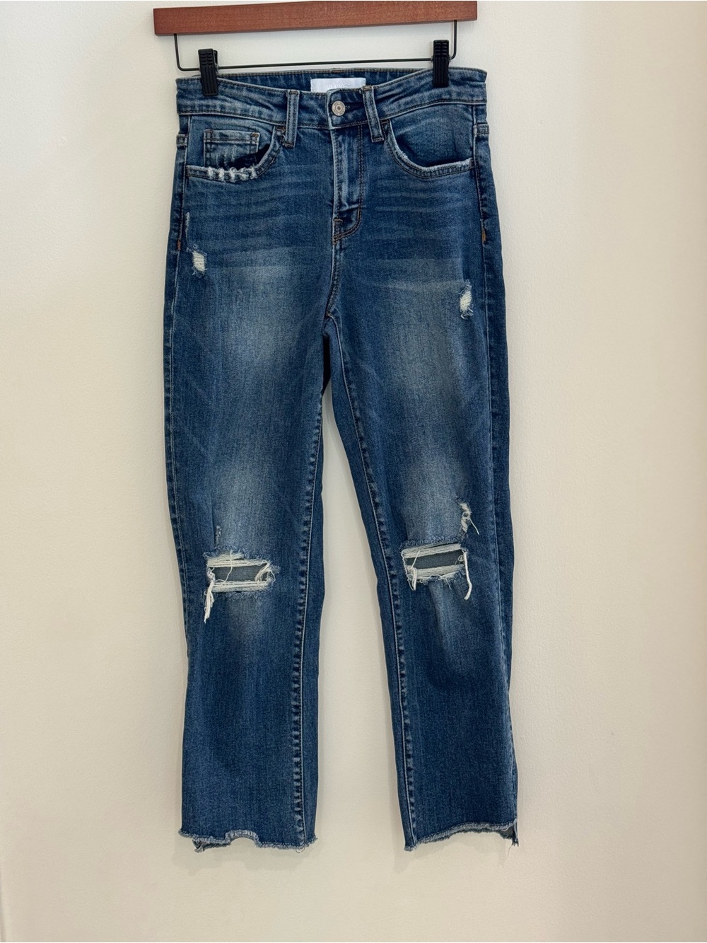Vervet Blue Jeans- North End High Rise Crop Straight Jean